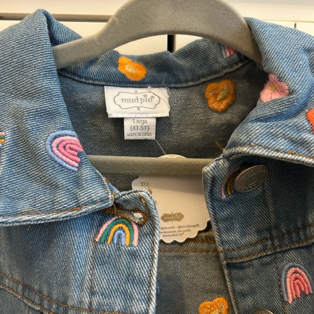 NWT Mudpie denim jacket 4T-5T - Picture 2 of 4